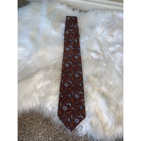 Vintage CHRISTIAN DIOR Mens Necktie TIE Monsieur SILK - Picture 7 of 7